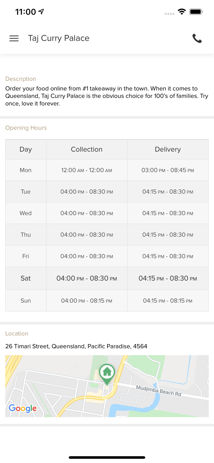 TajCurryPalace PacificParadise