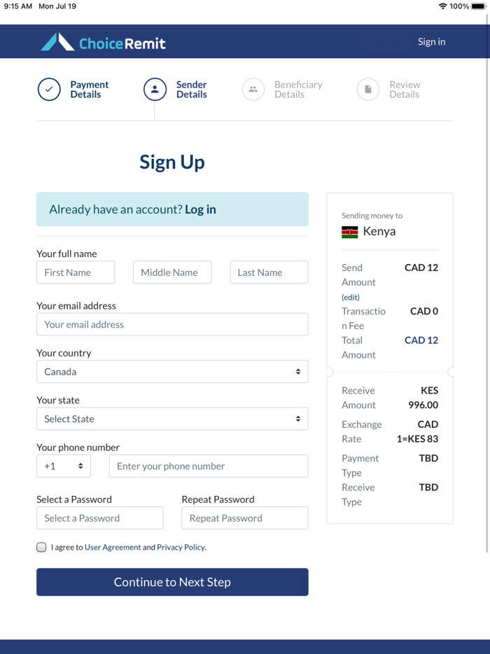 Choice Remit Money Transfer