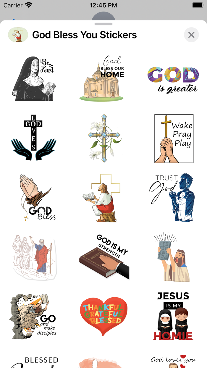God Bless You Stickers