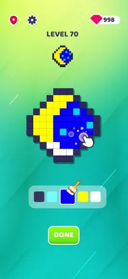 Game screenshot Pixel Paint Puzzle: Color 3D apk