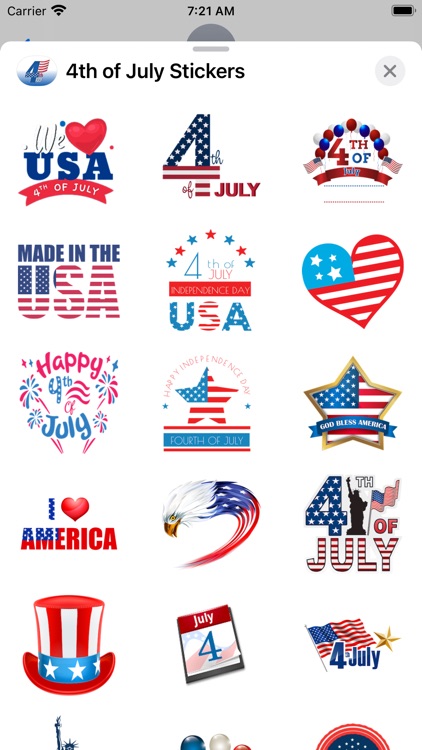 Happy 4th of July Stickers!!!