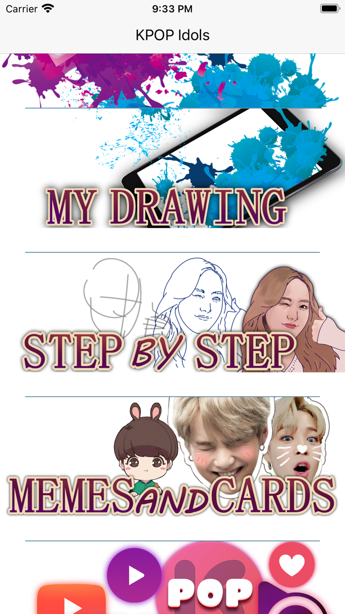KPOP Idols Draw and Share