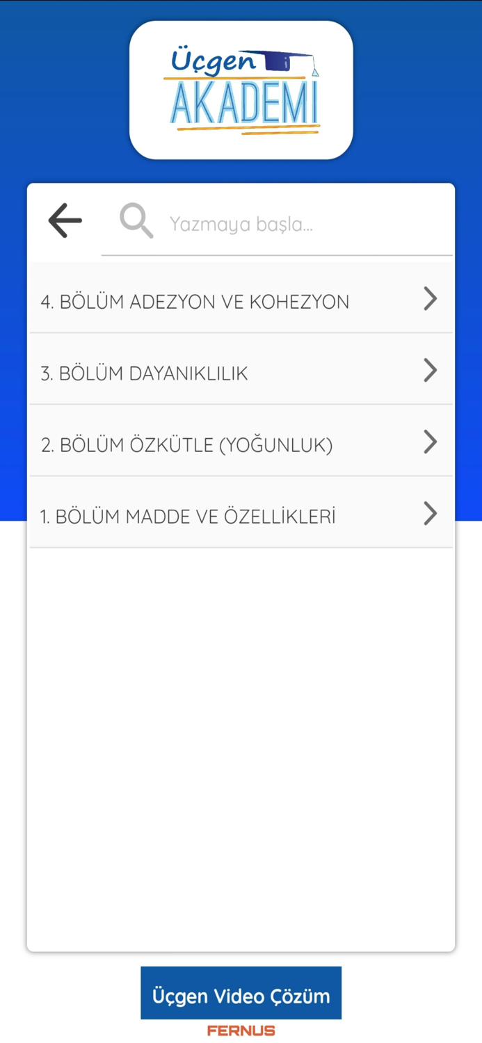 Üçgen Akademi Video Çözüm