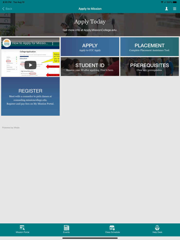 Go Mission - Mission College