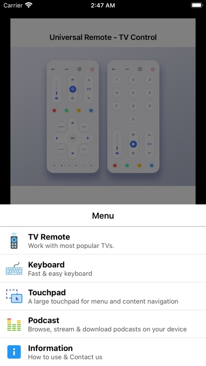 Universal Remote: TV Control screenshot-0
