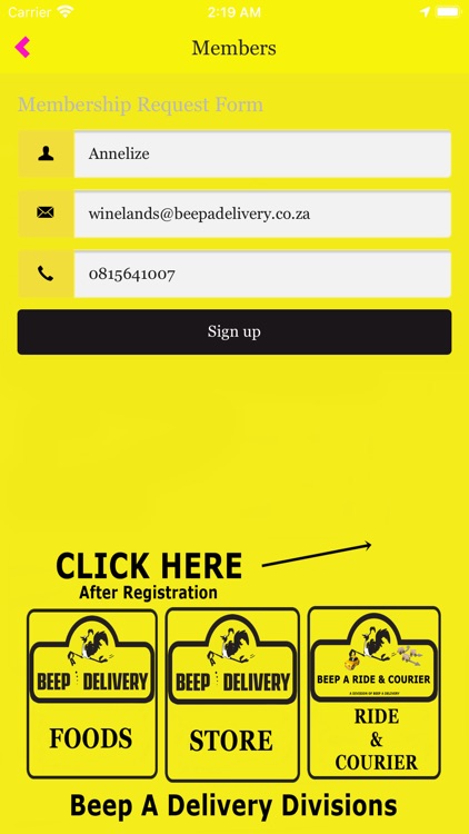 Beep A Delivery Winelands