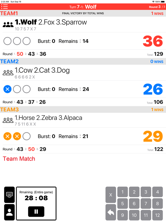 Screenshot #4 pour Mölkky Scoreboard