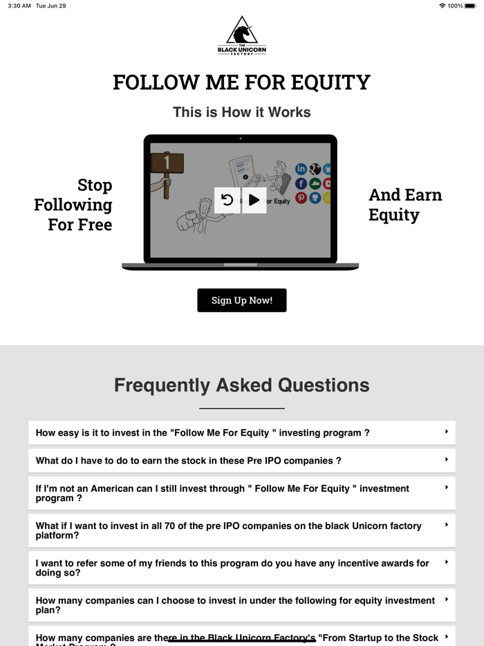 FOLLOW ME FOR EQUITY