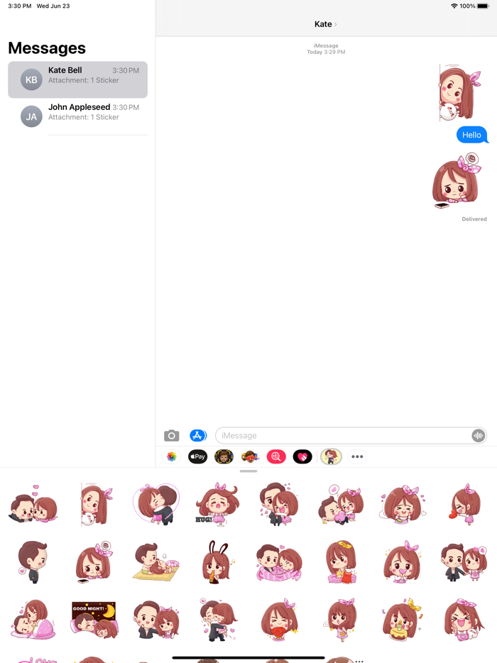 Young Couple Stickers