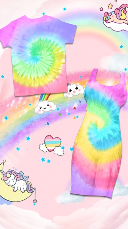 Unicorn Rainbow Galaxy Tie Dye screenshot-5