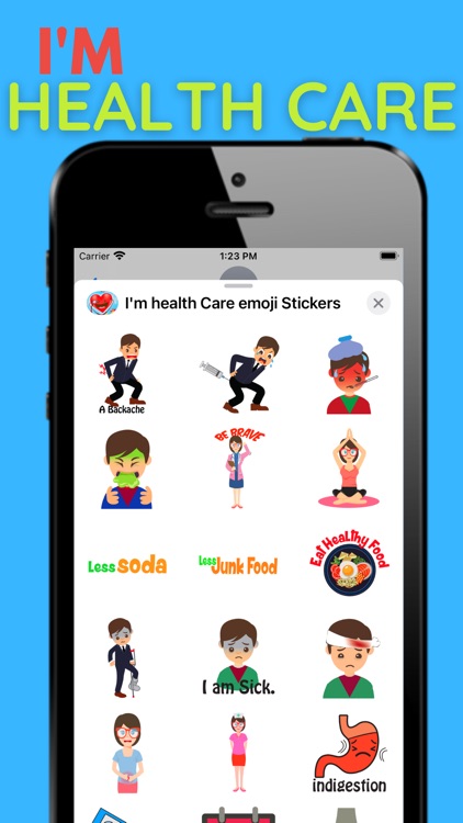 I'm health Care emoji Stickers