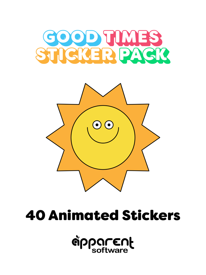 Good Times Retro Stickers