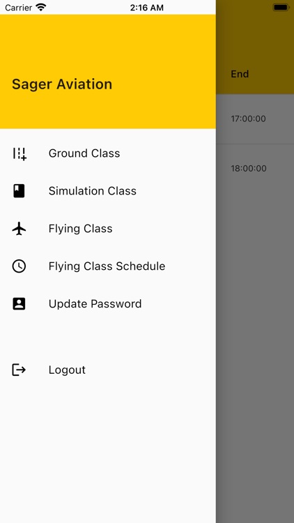 Sager Aviation Class Schedule screenshot-4