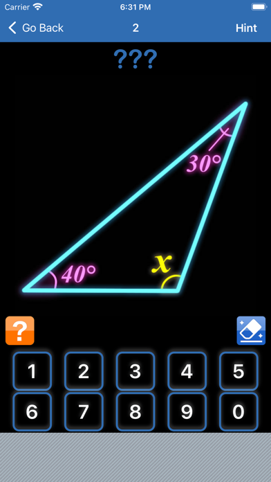 How to cancel & delete Find Angles! - Math questions from iphone & ipad 1