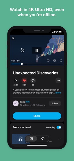 Vimeo app screenshot