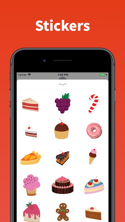 Cakes and Donut stickers emoji