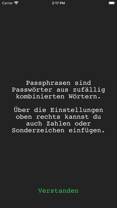 Screenshot #1 pour Passphrasen