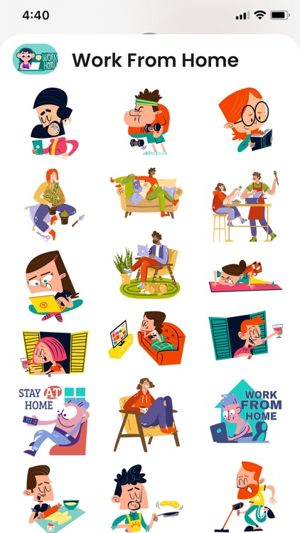 Work From Home Stickers!