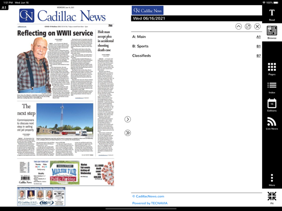 Cadillac News E-Edition screenshot 4