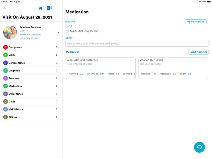 Dr.Pad Patient Medical Record