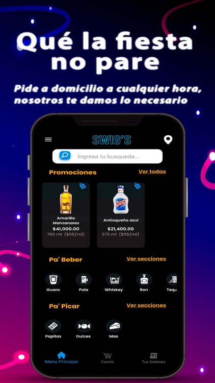 Swigs: Domicilio de Licores