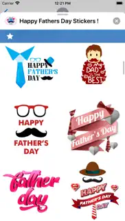 happy fathers day stickers ! iphone screenshot 2