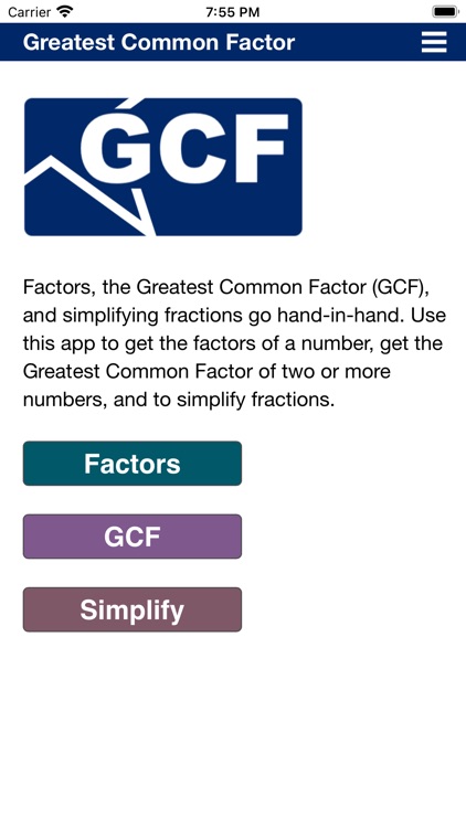 Greatest Common Factor