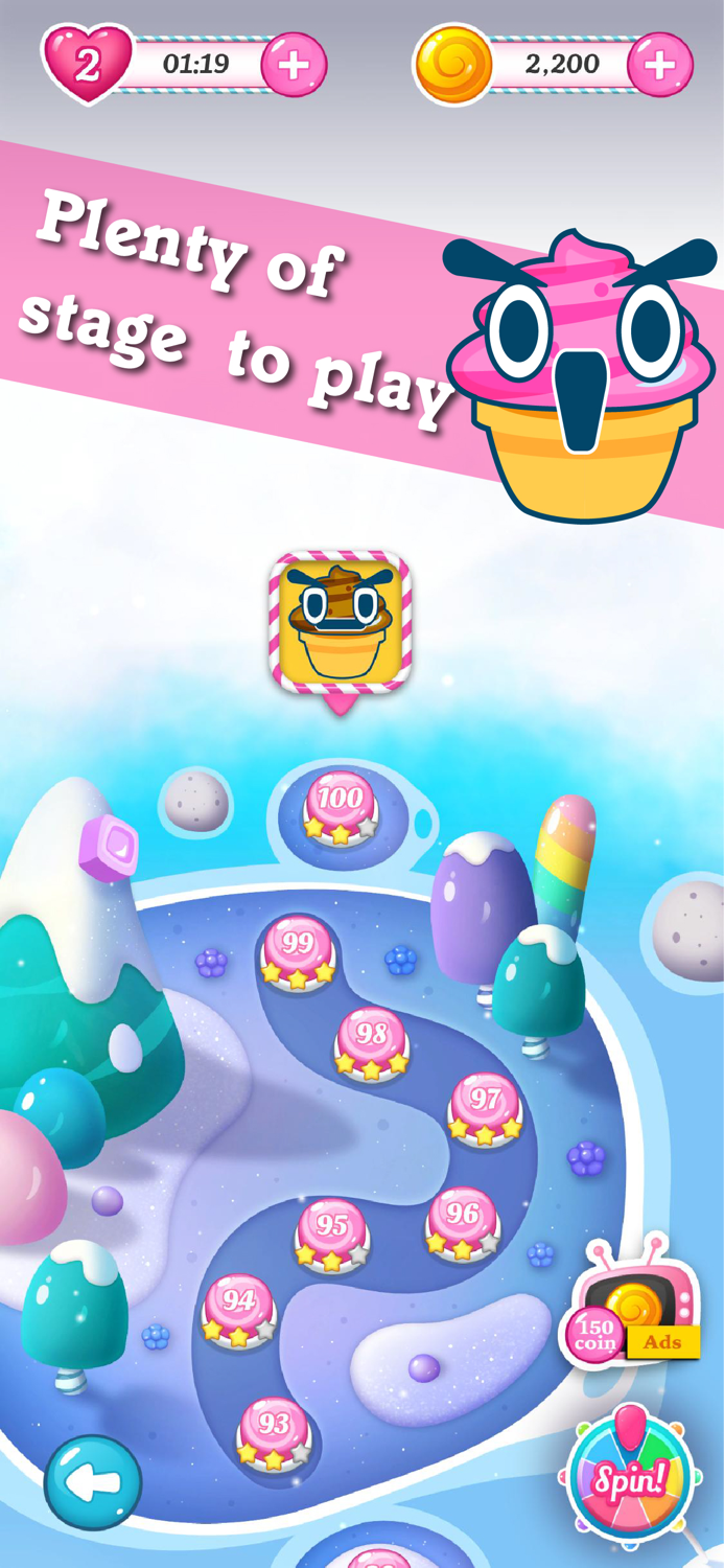 IceCream Candy Match-3 Puzzle