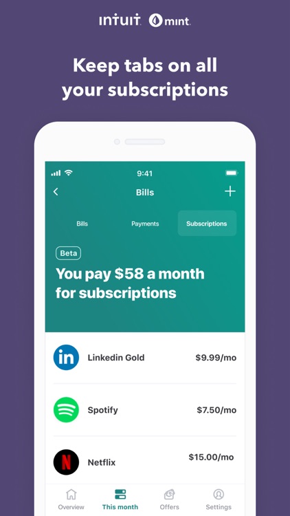 Mint: Budget & Expense Tracker