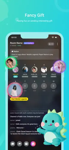 Captura 4 Dino- Voice Chat&Team Up iphone
