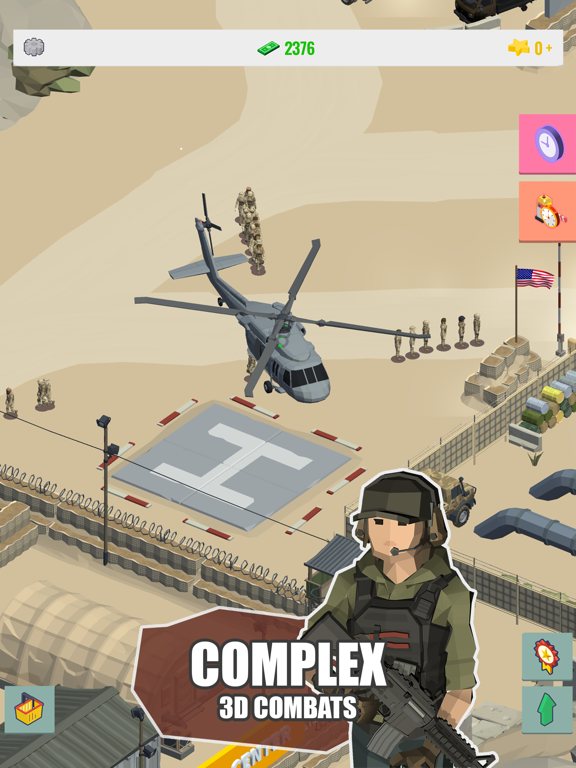 Idle Warzone 3d: Military Game screenshot 2