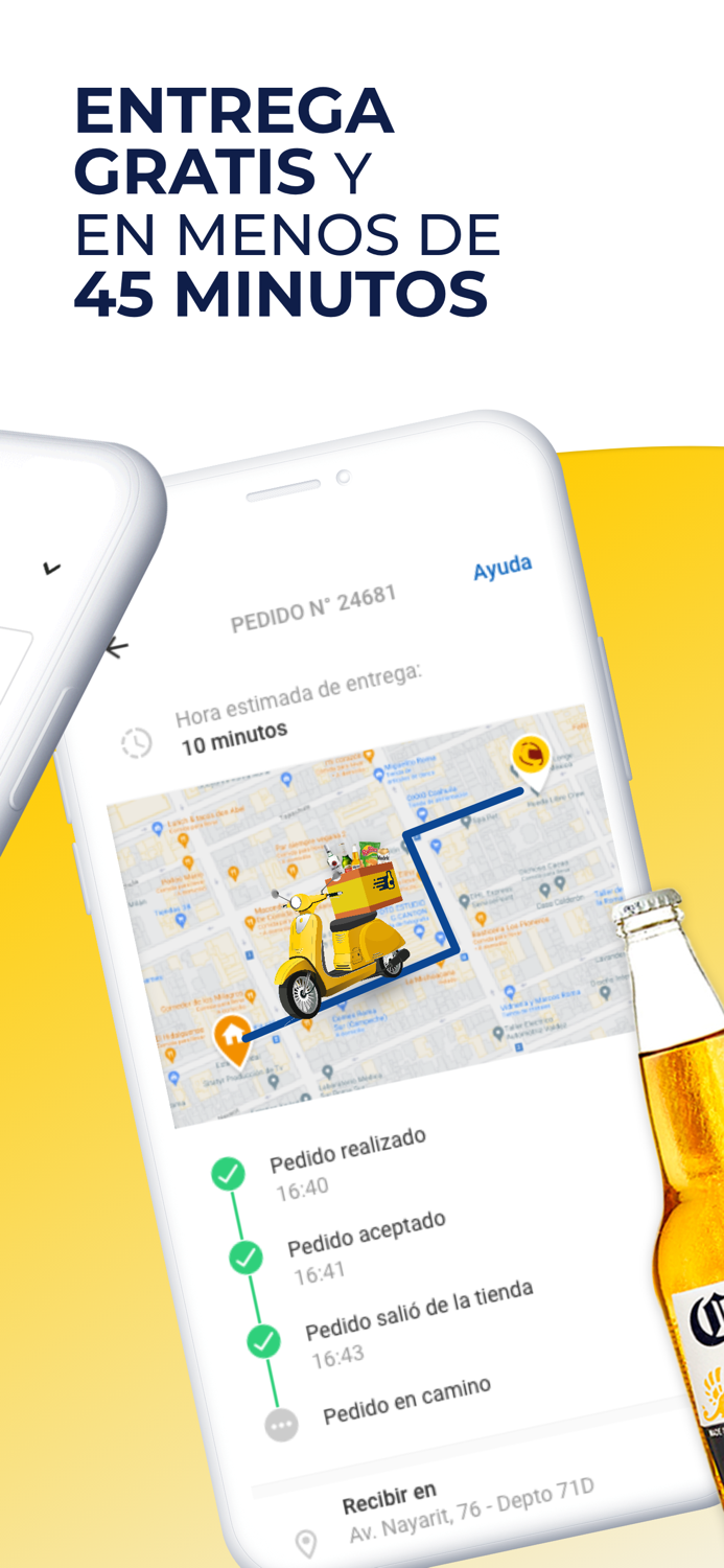 ModeloramaNow Entrega bebidas