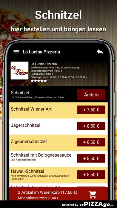 La Lucina Pizzeria Duisburg screenshot 5
