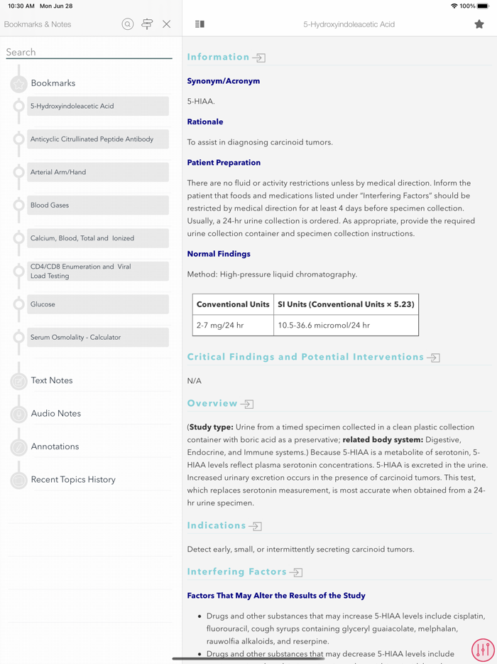 Laboratory Diagnostic Tests