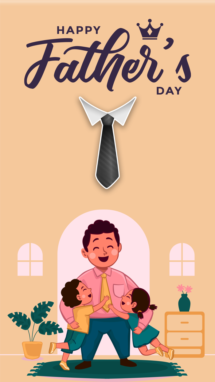 Fathers day video photo frame