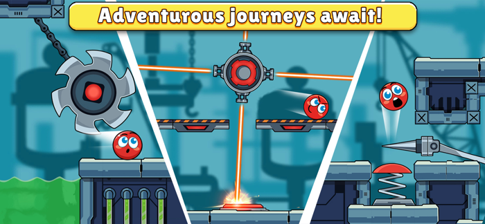 Red Bounce Ball Heroes