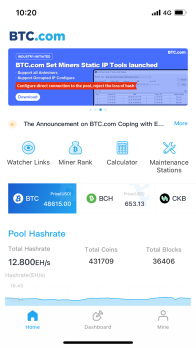 BTC.com - Leading Mining Pool screenshot 2