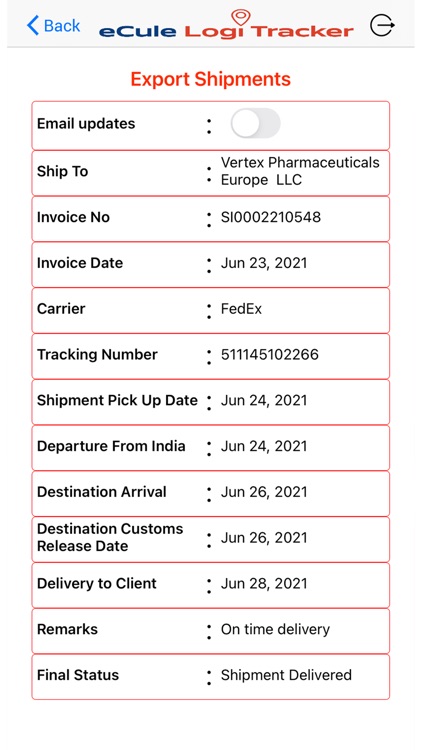 eCule Logi Tracker