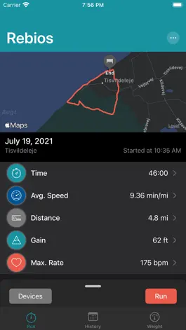 Game screenshot Rebios - GPS Track Running apk