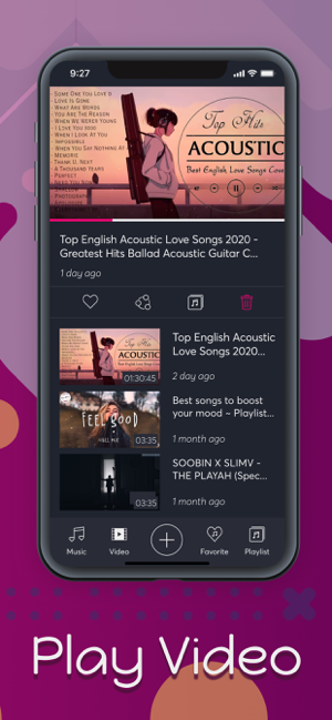 ‎MyTube - Music TV video player Screenshot