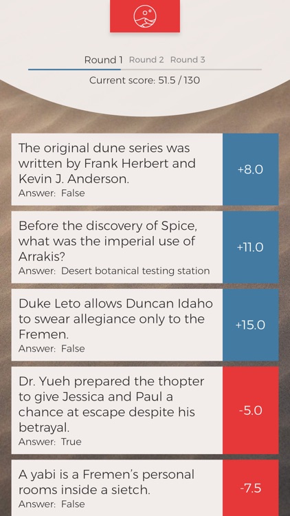 Dune Trivia (unofficial) screenshot-3