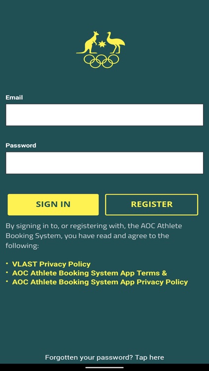 AOC Athlete Booking System