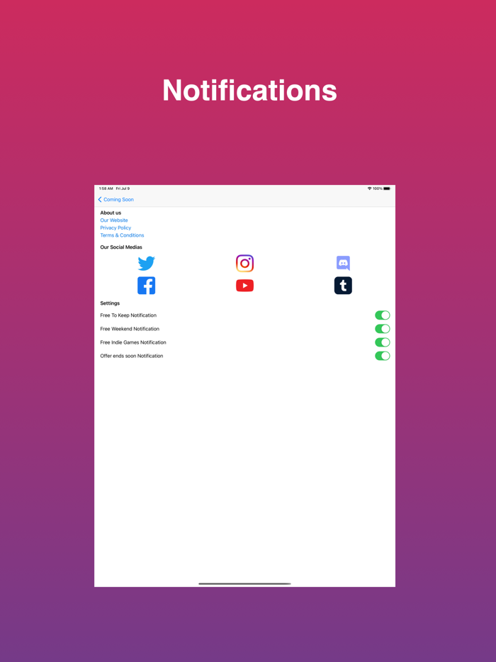 Game Promotion Alert - Notify