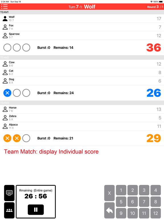 Screenshot #5 pour Mölkky Scoreboard