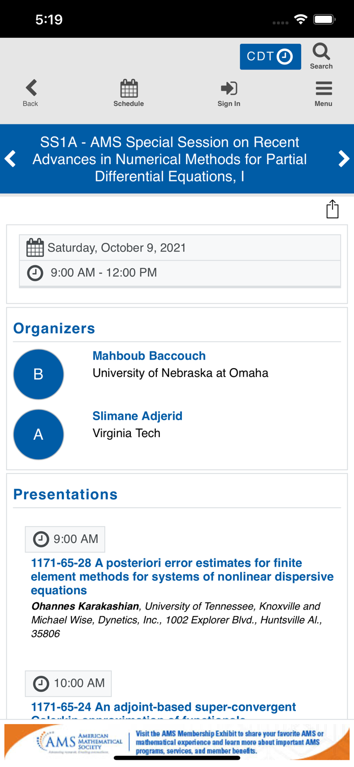 AMS Fall Central 2021