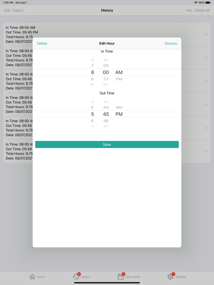 Hour Calculator - Decimal
