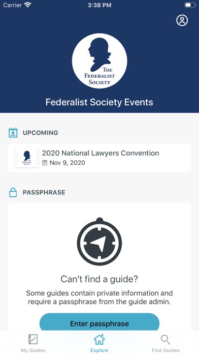 Federalist Society Events screenshot 2