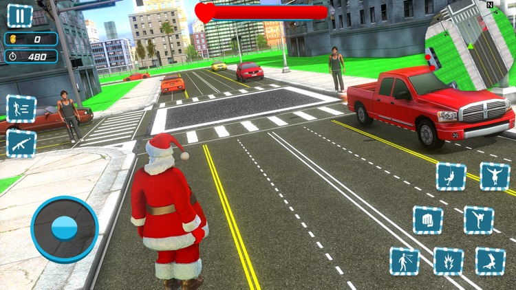 Christmas Santa Rope Hero Game screenshot-3
