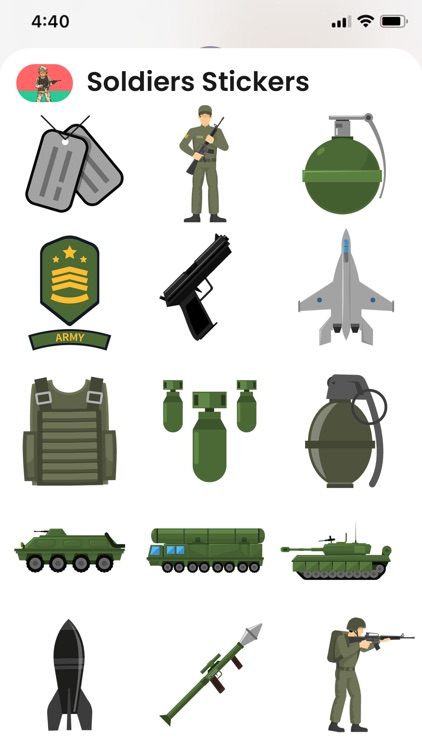 Brave Soldier Stickers