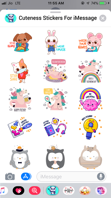 Cuteness Sticker For iMessage screenshot 2